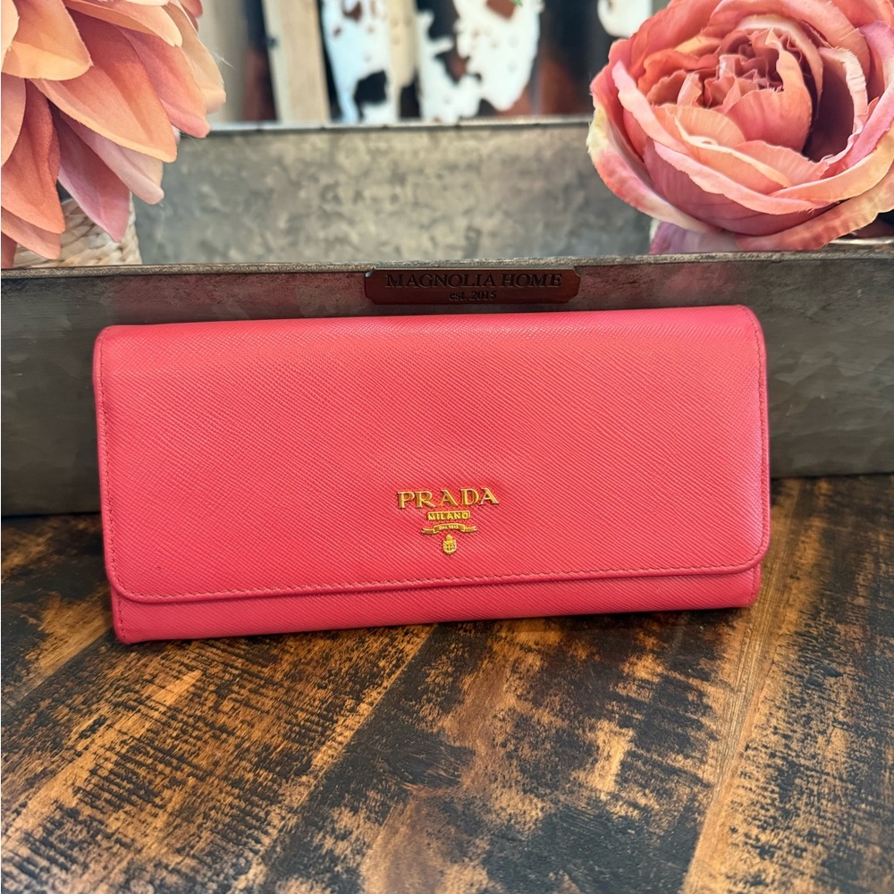 Prada Pink Leather Chain Wallet Crossbody - Picture 4 of 16